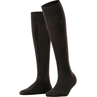 FALKE Damen Kniestrümpfe Sensitive Berlin W Kh Wolle Baumwolle mit Komfortbund 1 Paar, Schwarz Black 3000, 35-38 FALKE Damen Kniestrümpfe Sensitive Berlin W Kh Wolle Baumwolle mit Komfortbund 1 Paar, Schwarz Black 3000, 35-38