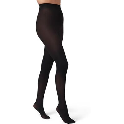 HUE Damen Verdunkelungsstrumpfhose mit Kontrolloberteil, Sortiert Strumpfhose, 90 DEN, Schwarz, 32 HUE Damen Verdunkelungsstrumpfhose mit Kontrolloberteil, Sortiert Strumpfhose, 90 DEN, Schwarz, 32