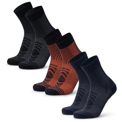 DANISH ENDURANCE Leichte Merinowolle Wandersocken, Atmungsaktiv, 3 & 5 Paar Leichte Merino Funktionssocken, Arbeitssocken, Atmungsaktiv & Gepolstert, für Sommerwanderungen & Outdoor-Aktivitäten, Unisex DANISH ENDURANCE Leichte Merinowolle Wandersocken, Atmungsaktiv, 3 & 5 Paar Leichte Merino Funktionssocken, Arbeitssocken, Atmungsaktiv & Gepolstert, für Sommerwanderungen & Outdoor-Aktivitäten, Unisex