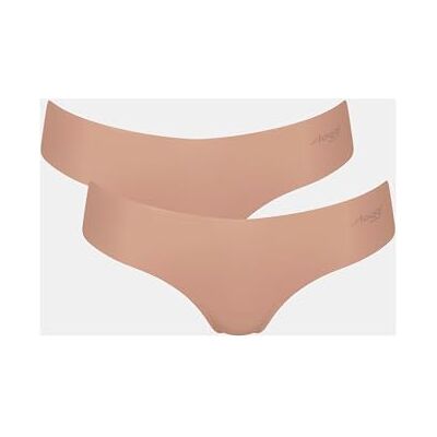 Sloggi Damen Unterhose Zero Microfibre 2.0 Hipstring, Recycelte Mikrofaser, 2-Pack, M, Cameo Brown Sloggi Damen Unterhose Zero Microfibre 2.0 Hipstring, Recycelte Mikrofaser, 2-Pack, M, Cameo Brown