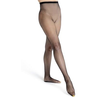 Capezio Professionelle nahtlose Netzstrumpfhose für Erwachsene, Schwarz, Größe Mittel/ groß Capezio Professionelle nahtlose Netzstrumpfhose für Erwachsene, Schwarz, Größe Mittel/ groß