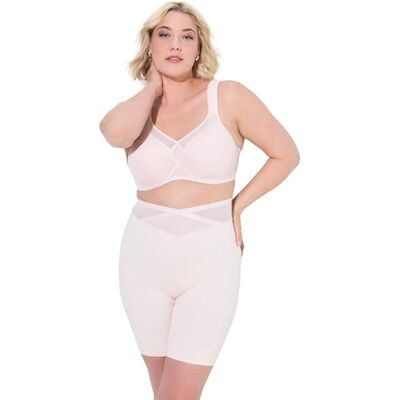 Ulla Popken Damen große Größen Übergrößen Plus Size Shaping-Panty, breiter Meshbund, Wickeleffekt, High Waist Ulla Popken Damen große Größen Übergrößen Plus Size Shaping-Panty, breiter Meshbund, Wickeleffekt, High Waist