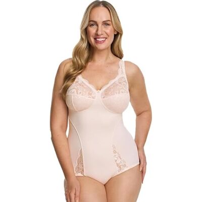 Susa Damen Body ohne Bügel Latina 6538 Bequeme Shapewear Mieder für Frauen Figurschmeichelndes Design Ideal für Alltag & besondere Anlässe Soft Peach, 90E Susa Damen Body ohne Bügel Latina 6538 Bequeme Shapewear Mieder für Frauen Figurschmeichelndes Design Ideal für Alltag & besondere Anlässe Soft Peach, 90E