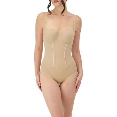 Maidenform Damen Trägerloser Formender Body EASY UP COLLECTION STRAPLESS BODY BRIEFER FIRM CONTROL, Einfarbig, Gr. EU 90E (UK 40DD), Beige (LATTE LIFT LLF) Maidenform Damen Trägerloser Formender Body EASY UP COLLECTION STRAPLESS BODY BRIEFER FIRM CONTROL, Einfarbig, Gr. EU 90E (UK 40DD), Beige (LATTE LIFT LLF)