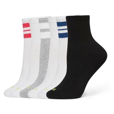 HUE Mini-Crew-Socken für Damen, 6 Paar, Einheitsgröße HUE Mini-Crew-Socken für Damen, 6 Paar, Einheitsgröße