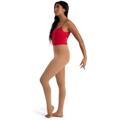 Capezio Damen Steigbügelhose, ultraweich, selbstgestrickt, Caramel, S-M Capezio Damen Steigbügelhose, ultraweich, selbstgestrickt, Caramel, S-M