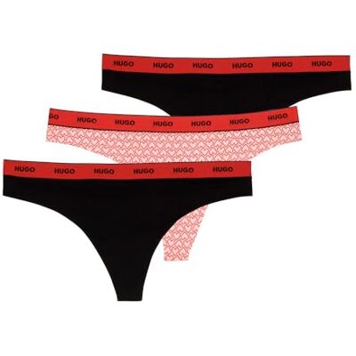 HUGO Damen Triplet Thong Design 10272521 String (1er Pack) HUGO Damen Triplet Thong Design 10272521 String (1er Pack)