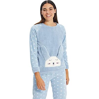 TRENDYOL Damen 3 Pack Gerade Lange Ärmel Lounge/Zuhause Regulär Pyjama-Set TRENDYOL Damen 3 Pack Gerade Lange Ärmel Lounge/Zuhause Regulär Pyjama-Set