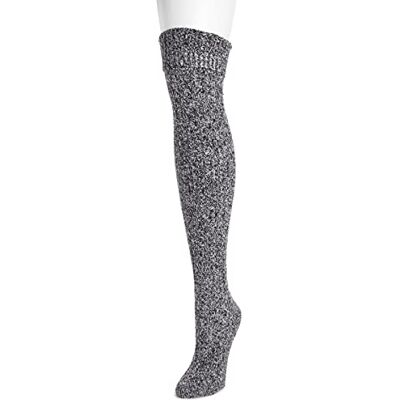 MUK LUKS Damen Women's Microfiber Over The Knee Lssige Socken, Elfenbein, Einheitsgröße MUK LUKS Damen Women's Microfiber Over The Knee Lssige Socken, Elfenbein, Einheitsgröße