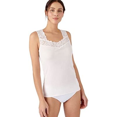 Damart Damen Tanktop, weich, 1 Stück, Rosa, grau., 42 Damart Damen Tanktop, weich, 1 Stück, Rosa, grau., 42