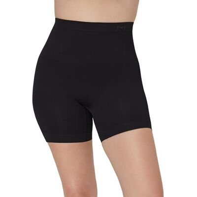 Maidenform Damen Seamless Mid-Waist Slimmer, Soft & Lightweight Firm Control Thigh Shaper Shapewear-Unterhose, Schwarz, Medium Maidenform Damen Seamless Mid-Waist Slimmer, Soft & Lightweight Firm Control Thigh Shaper Shapewear-Unterhose, Schwarz, Medium