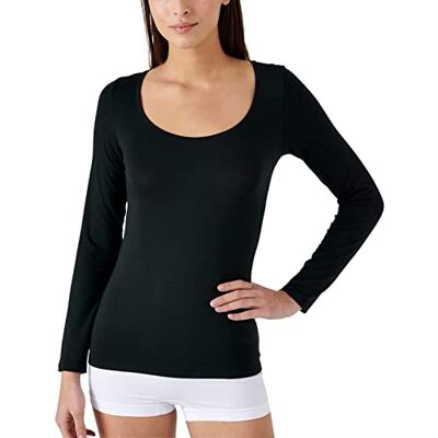 Damart Damen Langarm-Shirt Thermolactyl Invisible, Schwarz, M Damart Damen Langarm-Shirt Thermolactyl Invisible, Schwarz, M