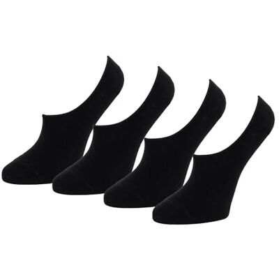 Amazon Damen Low Cut No Show-Socken, 4 Paar, Schwarz, 36-39.5 Amazon Damen Low Cut No Show-Socken, 4 Paar, Schwarz, 36-39.5