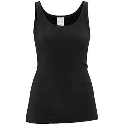 HERMKO Damen Achselhemd aus Merinowolle/Tencel 40310,Farbe:schwarz;Größe:36/38 (S) HERMKO Damen Achselhemd aus Merinowolle/Tencel 40310,Farbe:schwarz;Größe:36/38 (S)