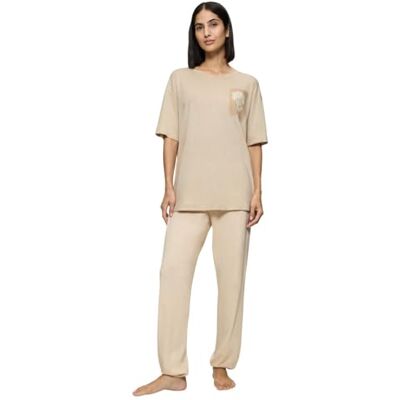 Triumph Endless Comfort PK SSL 10 CO/MD, Pyjama-Set Damen, Mehrfarbig (Skin Light Combination), 38 Triumph Endless Comfort PK SSL 10 CO/MD, Pyjama-Set Damen, Mehrfarbig (Skin Light Combination), 38