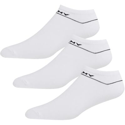DKNY Damen Sneaker Socken Schwarz 3er Pack Größe 37-40 DKNY Damen Sneaker Socken Schwarz 3er Pack Größe 37-40