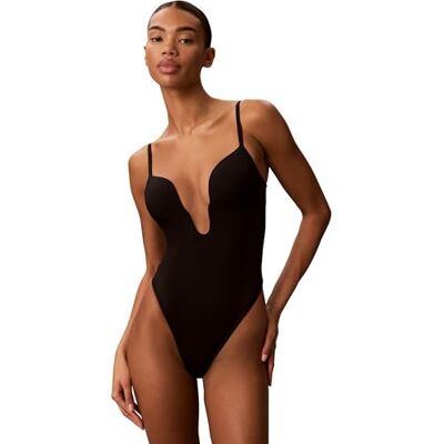 Calvin Damen Bodysuit LV00QF8864 Shapewear Bodysuit Schwarz S Calvin Damen Bodysuit LV00QF8864 Shapewear Bodysuit Schwarz S