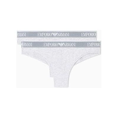 Giorgio Armani Damen 2-Pack Brazilian Halber Schlupf, Grey Mel/Grey Mel, M EU Giorgio Armani Damen 2-Pack Brazilian Halber Schlupf, Grey Mel/Grey Mel, M EU