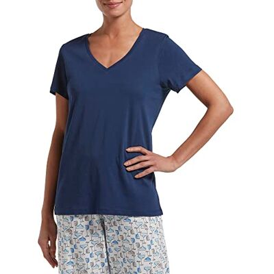 HUE Damen Solide Kurzarm V-Ausschnitt Schlaf-t-Shirt Pyjamaoberteil, Mittelalter, X-Groß HUE Damen Solide Kurzarm V-Ausschnitt Schlaf-t-Shirt Pyjamaoberteil, Mittelalter, X-Groß
