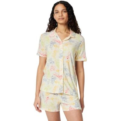 Amazon Disney Damen Pyjama-Set aus Modal, Elfenbeinfarbene Looney Tunes, XL Amazon Disney Damen Pyjama-Set aus Modal, Elfenbeinfarbene Looney Tunes, XL
