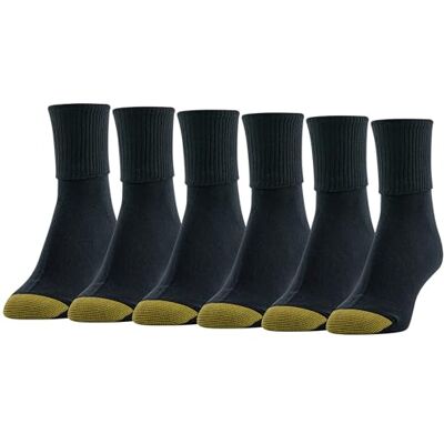 Gold Toe Damen Casual Socken Gr. Medium, Schwarz Gold Toe Damen Casual Socken Gr. Medium, Schwarz
