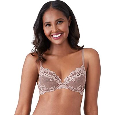 Wacoal Damen Instant Icon Underwire Bra BH, Halbblickdicht, Cafe au Lait, 85F Wacoal Damen Instant Icon Underwire Bra BH, Halbblickdicht, Cafe au Lait, 85F