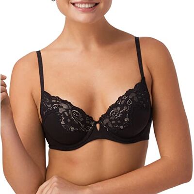 Maidenform Damen Push-Up BH mit Mikrofaser, Comfort Devotion Your Lift Bügel-BHS für Frauen, wandelbar, Spitze, 80D Maidenform Damen Push-Up BH mit Mikrofaser, Comfort Devotion Your Lift Bügel-BHS für Frauen, wandelbar, Spitze, 80D