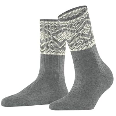 Esprit Damen Socken Selbu Shimmer W So Baumwolle gemustert 1 Paar, Grau Light Grey Melange 3390, 39-42 Esprit Damen Socken Selbu Shimmer W So Baumwolle gemustert 1 Paar, Grau Light Grey Melange 3390, 39-42