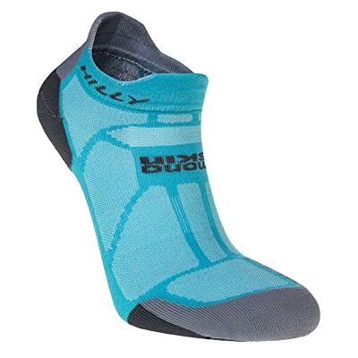 Hilly Unisex Marathon Fresh – Socklet – minimale Dämpfung Laufsocke, Pfau/Anthrazit, S Hilly Unisex Marathon Fresh – Socklet – minimale Dämpfung Laufsocke, Pfau/Anthrazit, S