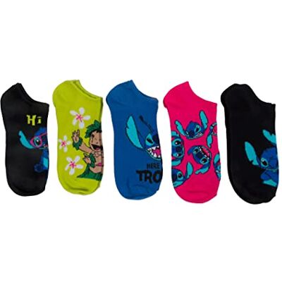 Disney , Lilo & Stitch, Damen-Socken, 5er-Pack, Verschiedene Farben (Brights), 42-44.5 EU Disney , Lilo & Stitch, Damen-Socken, 5er-Pack, Verschiedene Farben (Brights), 42-44.5 EU