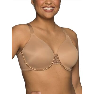Vanity Fair Damen Full Figure Beauty Rückenglättungs, 4-Wege-stretchstoff, Leicht Gefütterte Körbchen Bis H BH, Undurchsichtige, Bügel – total Hellbraun, 100C Vanity Fair Damen Full Figure Beauty Rückenglättungs, 4-Wege-stretchstoff, Leicht Gefütterte Körbchen Bis H BH, Undurchsichtige, Bügel – total Hellbraun, 100C