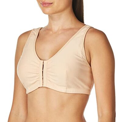 Amoena Damen Frances Front-Closure Leisure Bra BH, Nude, 90/95 (A/B) (L) Amoena Damen Frances Front-Closure Leisure Bra BH, Nude, 90/95 (A/B) (L)