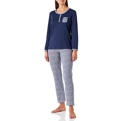 Damart Damen Pyjama Zweiteiliger Schlafanzug, Blau (Marine 08132), 44 (Herstellergröße: Large) Damart Damen Pyjama Zweiteiliger Schlafanzug, Blau (Marine 08132), 44 (Herstellergröße: Large)