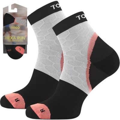 TODO RUNNING RAID Laufsocken Damen & Herren Anti-Blasen Polsterung Technisch, Bunte Laufsocken Lustig Quarter und Crew, Laufen Socken Marathon, Trail, Jogging, Joggen TODO RUNNING RAID Laufsocken Damen & Herren Anti-Blasen Polsterung Technisch, Bunte Laufsocken Lustig Quarter und Crew, Laufen Socken Marathon, Trail, Jogging, Joggen