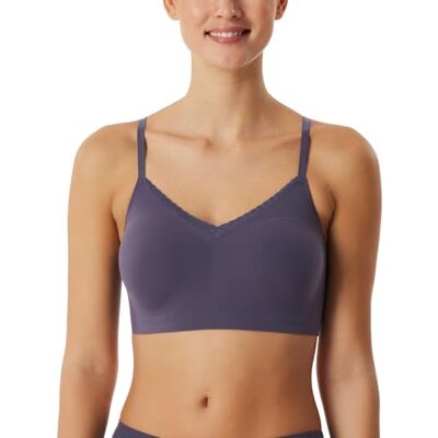 Schiesser Damen nahtloses Bustier Spaghettiträger mit herausnehmbaren Pads Invisible Soft Schiesser Damen nahtloses Bustier Spaghettiträger mit herausnehmbaren Pads Invisible Soft
