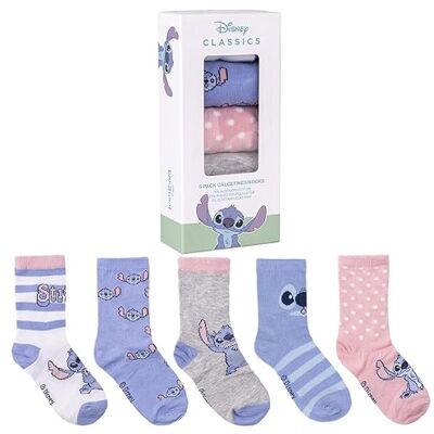 Disney Stitch Socken 5er Pack in Geschenkbox, Kindersocken, Gr. 27-30 Disney Stitch Socken 5er Pack in Geschenkbox, Kindersocken, Gr. 27-30