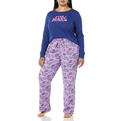 Amazon Disney Marvel Star Wars Damen Schlafanzug-Schlaf-Sets Flanell, Star Wars Logo Leia Womens, S Amazon Disney Marvel Star Wars Damen Schlafanzug-Schlaf-Sets Flanell, Star Wars Logo Leia Womens, S