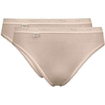 Sloggi Damen Unterhose Basic+ Tai , 2-Pack, 46, Skin Sloggi Damen Unterhose Basic+ Tai , 2-Pack, 46, Skin