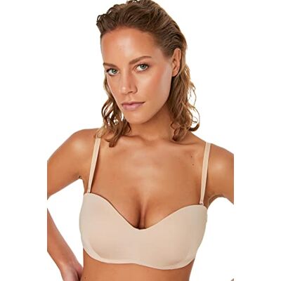 TRENDYOL Nackt Push-Up Ganzkappe BH, Haut, 80 ° C TRENDYOL Nackt Push-Up Ganzkappe BH, Haut, 80 ° C