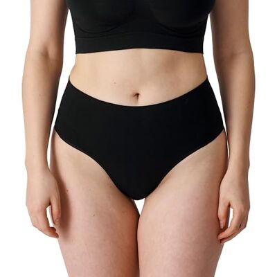 Snocks Shaping Tanga Damen, Nahtlose Bauchweg Unterhose Miederhose mit mittlerer Kompression & hohem Bund, unsichtbar unter Kleidung, 85% Polyamid, Gr. S-XXL Snocks Shaping Tanga Damen, Nahtlose Bauchweg Unterhose Miederhose mit mittlerer Kompression & hohem Bund, unsichtbar unter Kleidung, 85% Polyamid, Gr. S-XXL