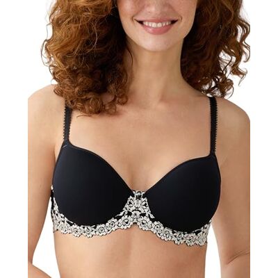 Wacoal Damen Embrace Spitzen BH, Durchsichtig, Schwarz, 85E Wacoal Damen Embrace Spitzen BH, Durchsichtig, Schwarz, 85E