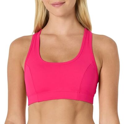 Amazon Damen Sport-BH mit Ringerrücken, Mittlerer Stützkraft fürs Fitnessstudio, für Sport und Freizeit, Intensive Rosa, XXL Amazon Damen Sport-BH mit Ringerrücken, Mittlerer Stützkraft fürs Fitnessstudio, für Sport und Freizeit, Intensive Rosa, XXL