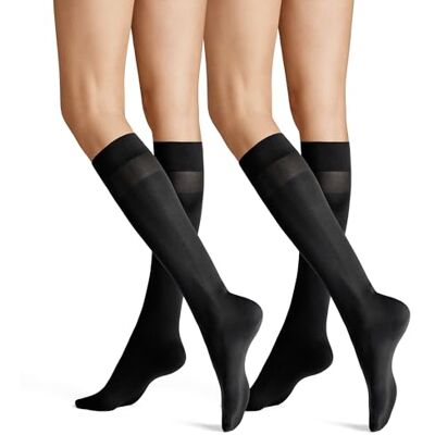 Hudson Damen Kniestrümpfe Simply 40 2-Pack weich 40 Den Hudson Damen Kniestrümpfe Simply 40 2-Pack weich 40 Den