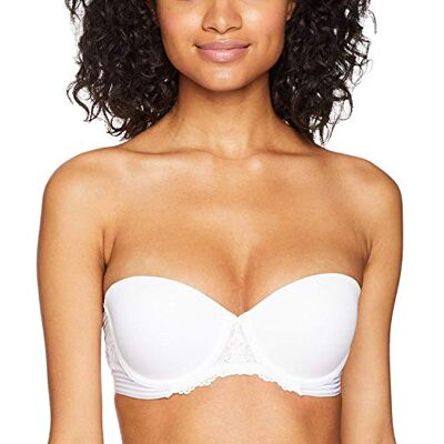 Maidenform Damen Umwandelbarer Spitze Push-Up-BH, Blickdicht, weiß, 85E Maidenform Damen Umwandelbarer Spitze Push-Up-BH, Blickdicht, weiß, 85E