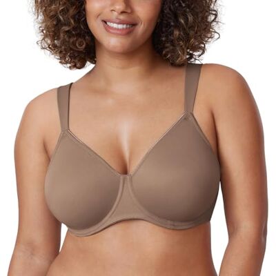 DELIMIRA Damen T-Shirt Minimizer BH mit Bügel Braun Lila 75F DELIMIRA Damen T-Shirt Minimizer BH mit Bügel Braun Lila 75F