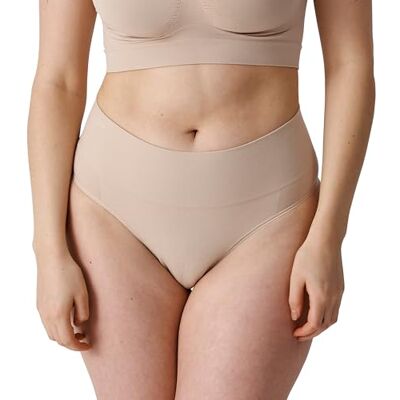 Snocks Shaping Tanga Damen, Nahtlose Bauchweg Unterhose Miederhose mit mittlerer Kompression & hohem Bund, unsichtbar unter Kleidung, 85% Polyamid, Gr. S-XXL Snocks Shaping Tanga Damen, Nahtlose Bauchweg Unterhose Miederhose mit mittlerer Kompression & hohem Bund, unsichtbar unter Kleidung, 85% Polyamid, Gr. S-XXL