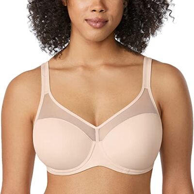 DELIMIRA Damen T Shirt BH mit Bügel Vollschalen Beige 80D DELIMIRA Damen T Shirt BH mit Bügel Vollschalen Beige 80D