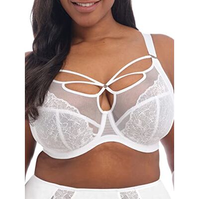 Elomi Brianna Damen Bügel-BH mit Trägern, Weiß, Weiss/opulenter Garten, 75L Elomi Brianna Damen Bügel-BH mit Trägern, Weiß, Weiss/opulenter Garten, 75L