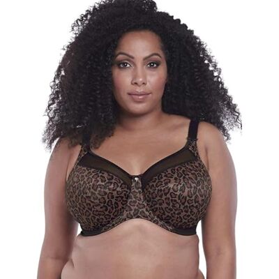 Goddess Damen Kayla Underwire Banded Bra BH mit voller Abdeckung, Durchsichtig, Leopardenmuster/dunkel, 105L Goddess Damen Kayla Underwire Banded Bra BH mit voller Abdeckung, Durchsichtig, Leopardenmuster/dunkel, 105L
