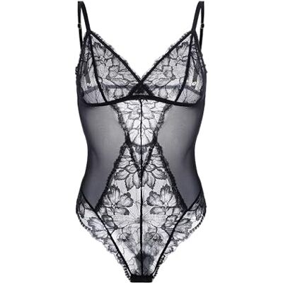 Dorina Perfect Lace Body für Damen – Soft-Touch-Stoff für Täglicher Komfort – Moderner Stretch-Stil, Schwarz Dorina Perfect Lace Body für Damen – Soft-Touch-Stoff für Täglicher Komfort – Moderner Stretch-Stil, Schwarz